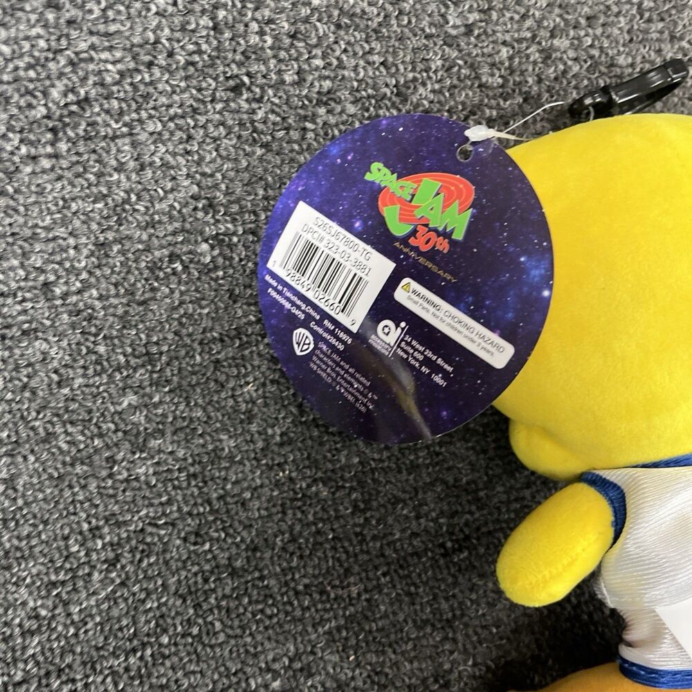 BNWT Space Jam 30th Anniversary Lola Bunny and Tweety 7 1/2" Plush Hanger Clip - Picture 5 of 5